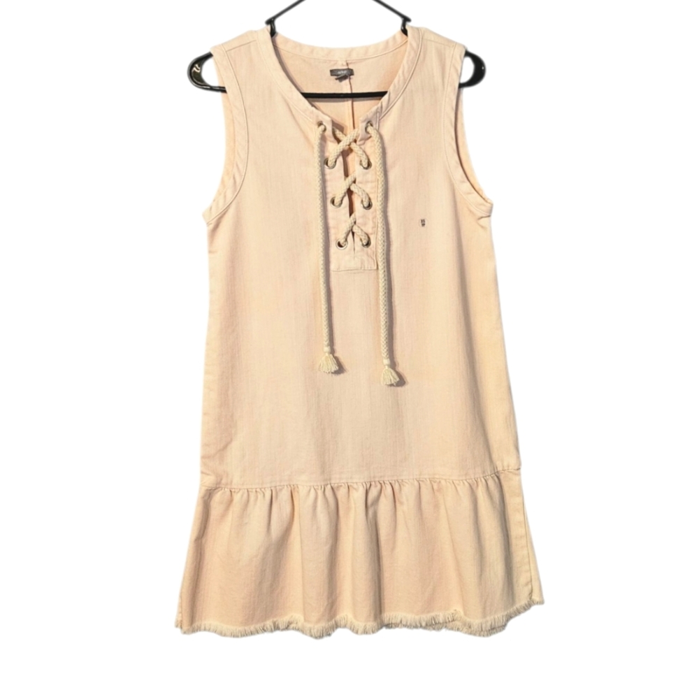 Aerie Women's Ligth Pink Sleeveless Lace-Up Dress Size XS